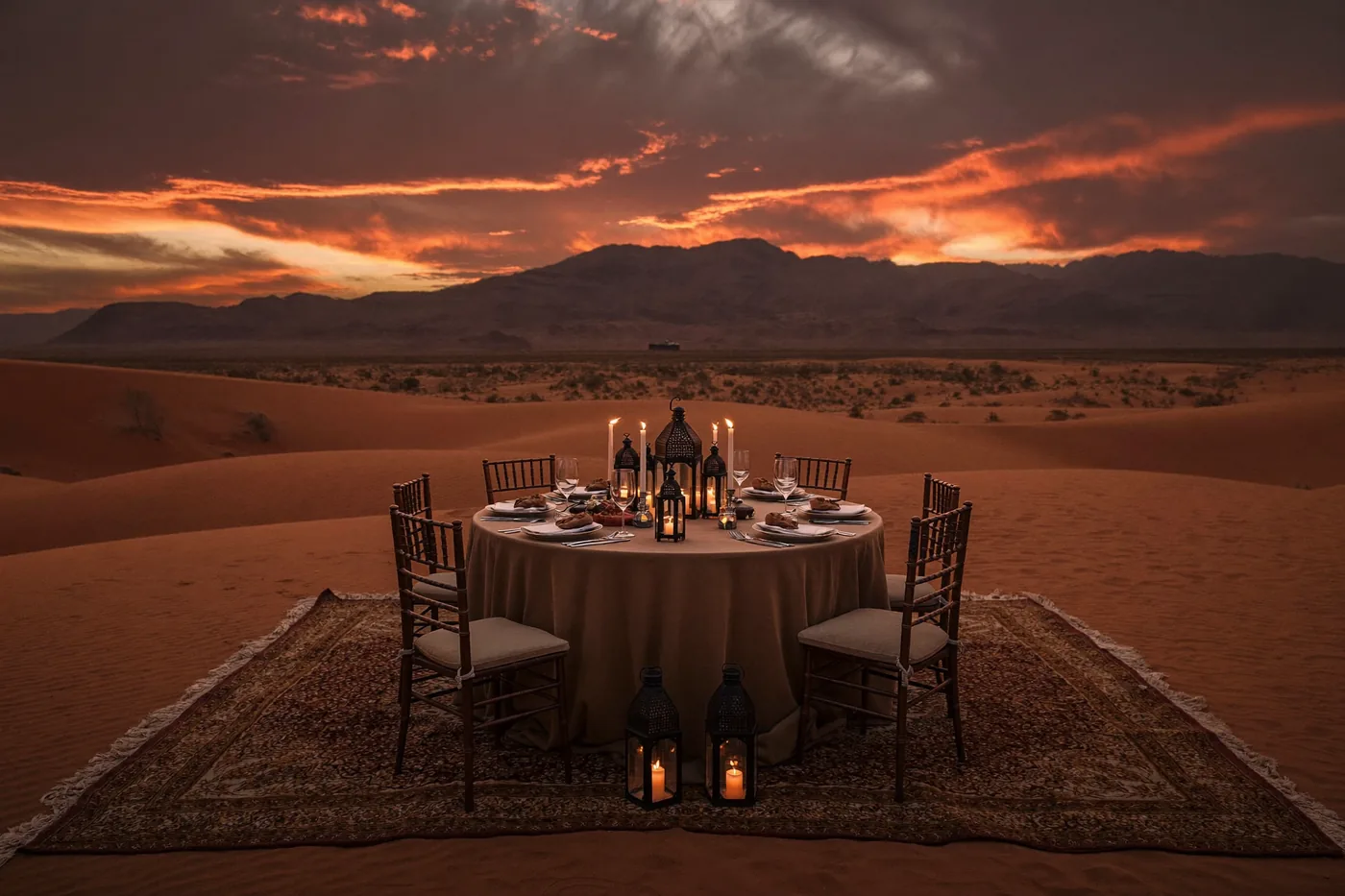Agafay Desert Sunset