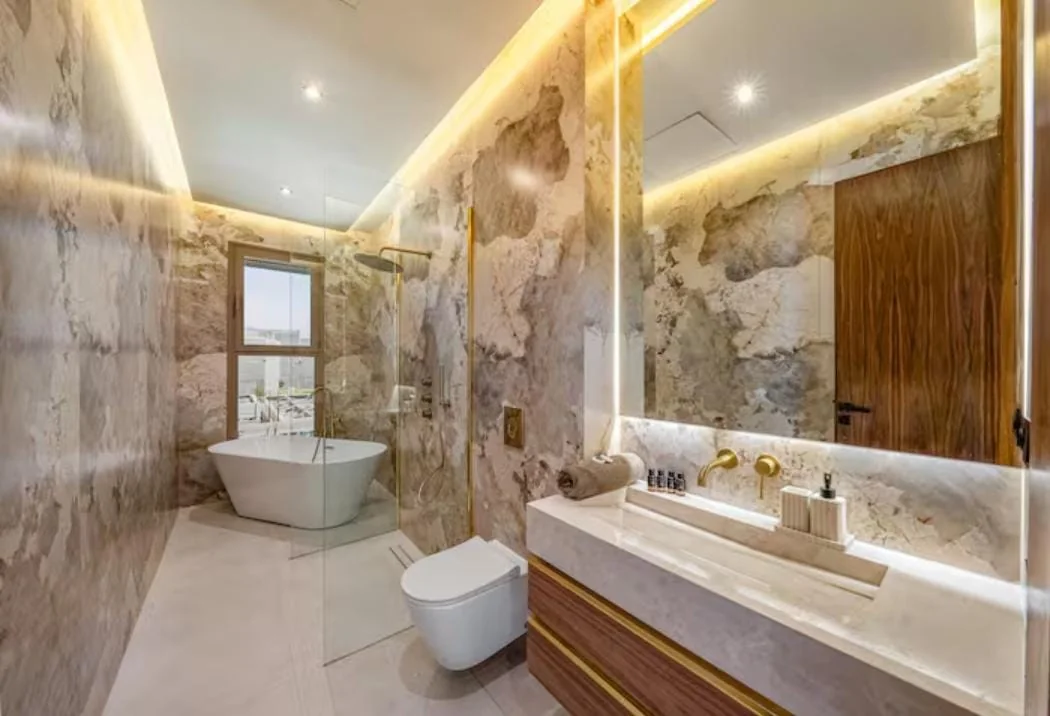 Marble bathroom