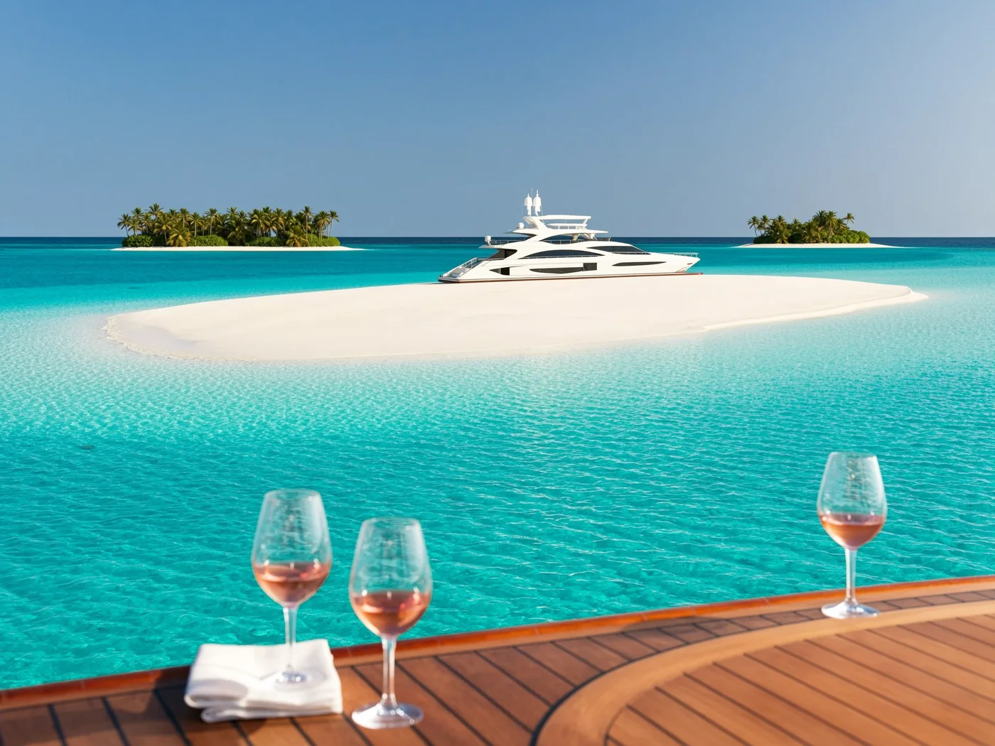Private luxury yacht day trip to Bimini, Bahamas